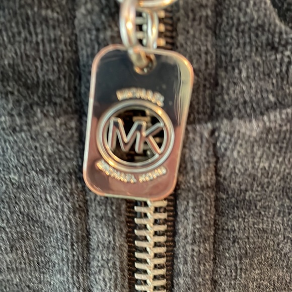 Michael Kors Women’s Small Velour Top with Zip Up front 2 Front Pockets - Picture 10 of 12